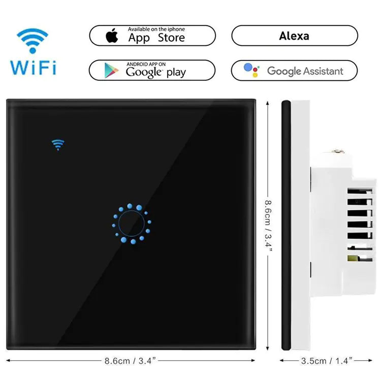 Sonoff Touch 86mm Smart Home Light Switch, Alexa Compatible